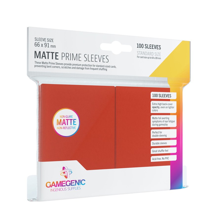 Gamegenic: Matte Prime Sleeves Red