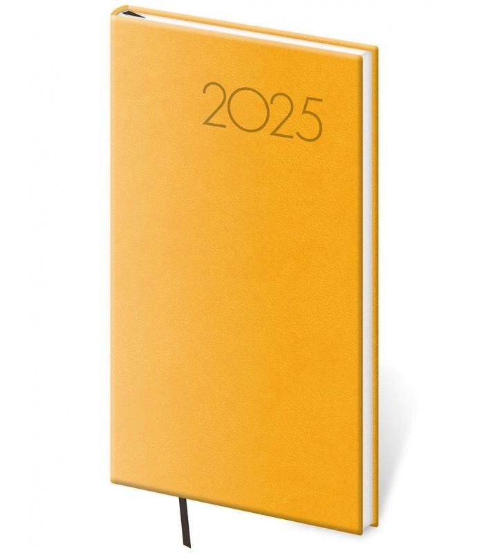 Levně Diář 2025 Print Pop týdenní kapesní žlutá