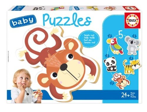 Levně Baby puzzle Divoká zvěř 5v1