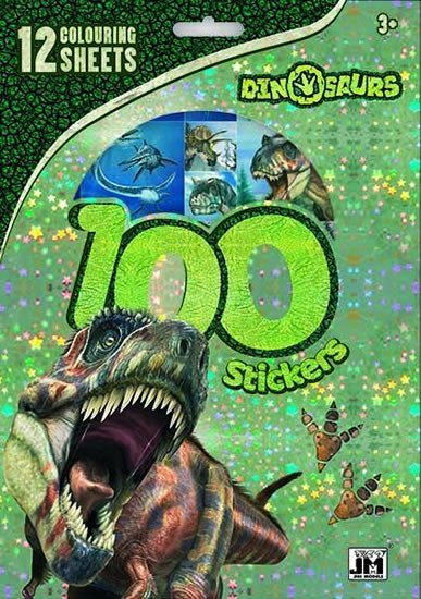 Dinosauři - 100 samolepek s omal. listy - Kolektiv
