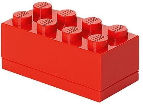 Levně Úložný box LEGO Mini 8 - červený