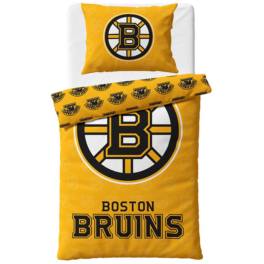 Levně Hokejové povlečení NHL Boston Bruins Shields Velikost: 140x200 + 70x90 cm