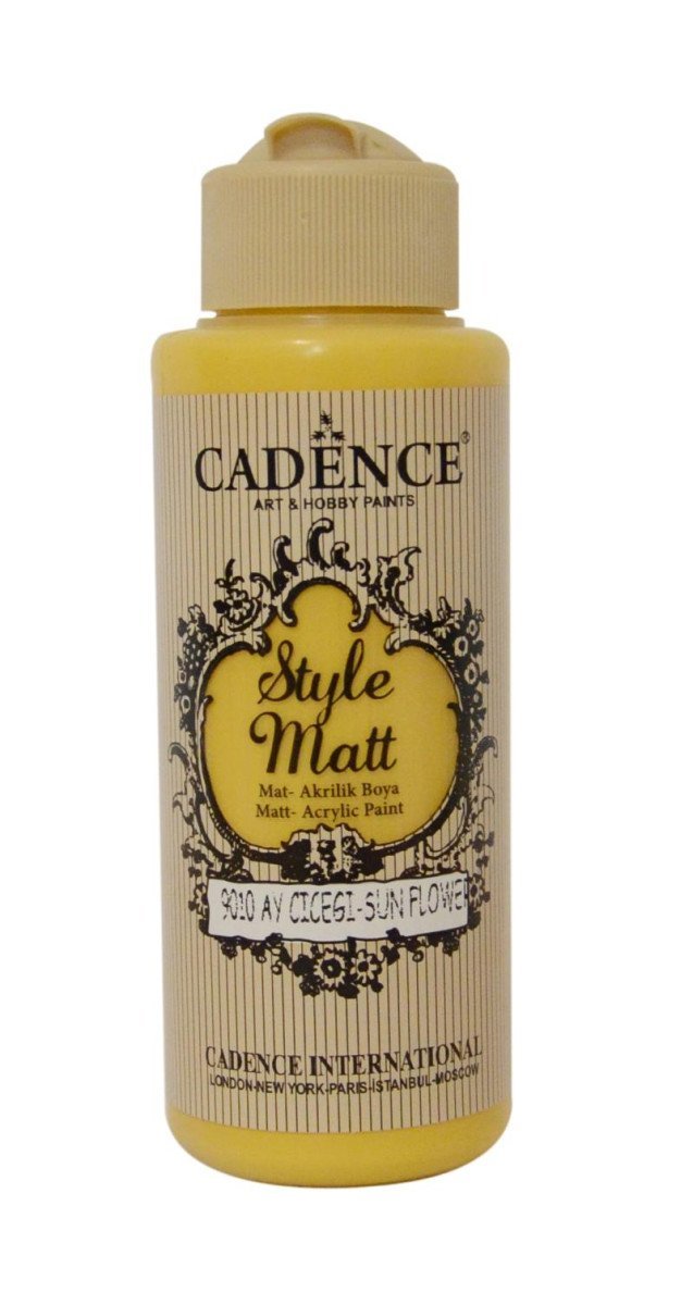 Levně Matná akrylová barva Cadence Style Matt - slunečnice / 120 ml