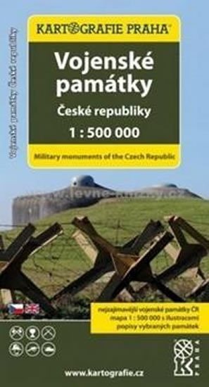 Levně Vojenské památky České republiky 1:500 tis.