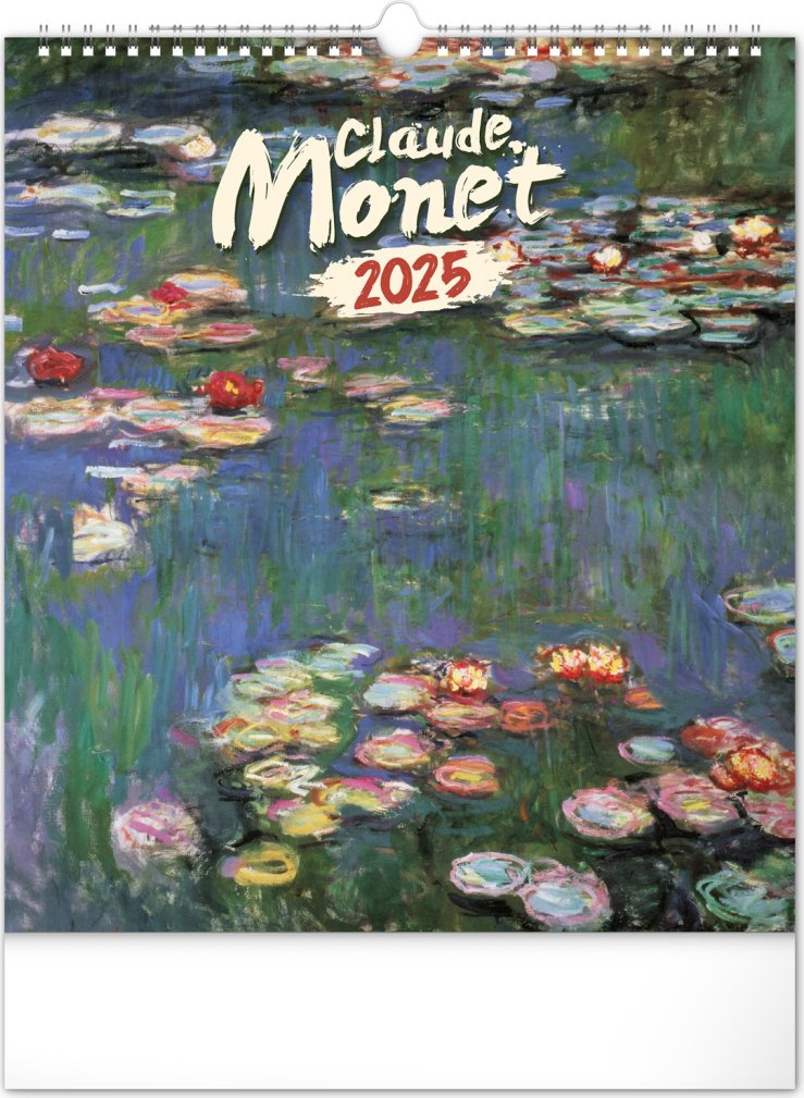Levně NOTIQUE Nástěnný kalendář Claude Monet 2025, 30 x 34 cm