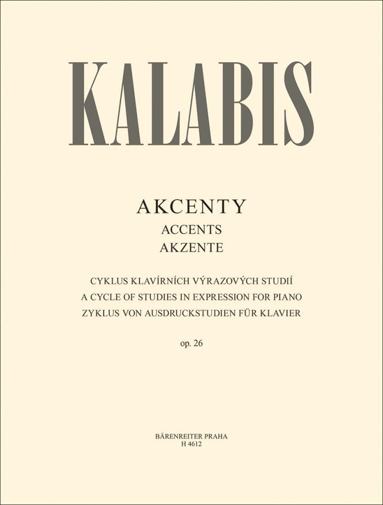 Levně Akcenty - Cuklus klavirních výrazových studií - Viktor Kalabis