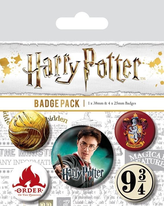 Harry Potter Sada odznaků - Nebelvír - EPEE