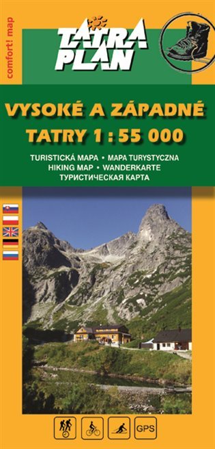 Levně Vysoké a Západné Tatry 1:55 000