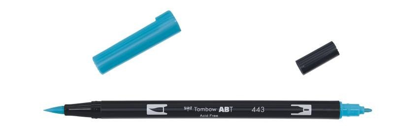 Levně Tombow Oboustranný štětcový fix ABT - turquoise