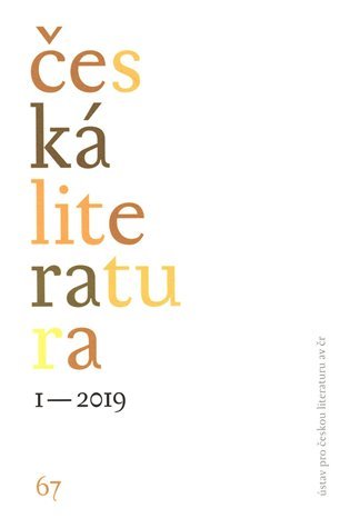 Levně Česká literatura 1/2019