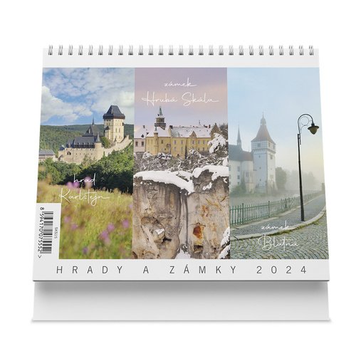 Levně Hrady a zámky 2024 - stolní kalendář