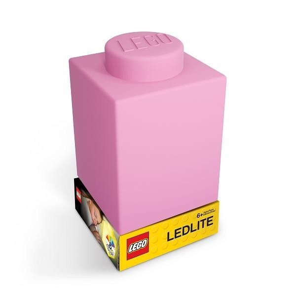 Levně LEGO Classic kostka noční světlo - růžová