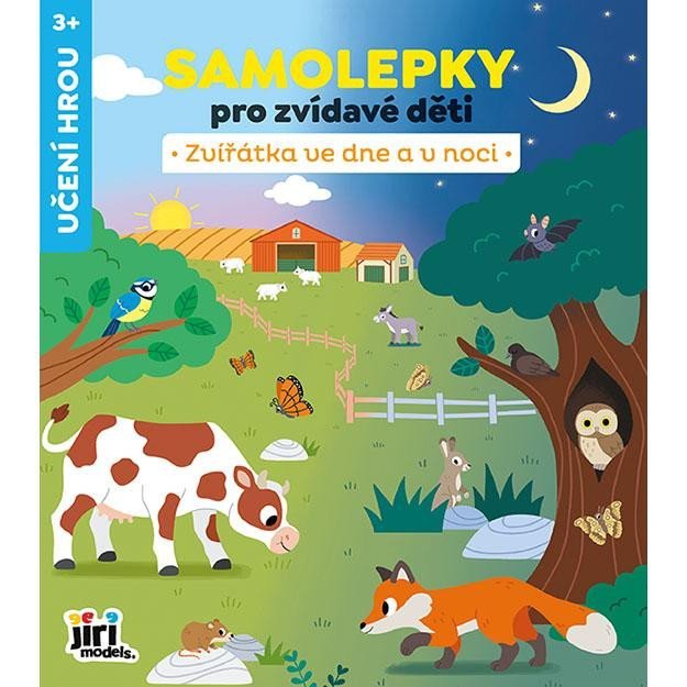 Samolepky pro zvídavé děti Zvířata ve dne a v noci