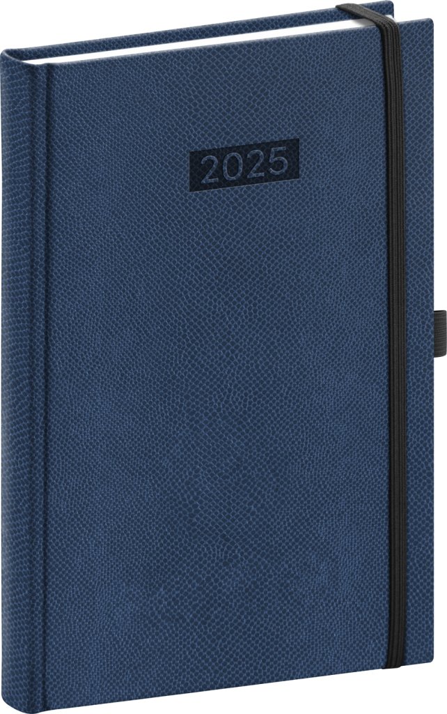 Levně NOTIQUE Denní diář Diario 2025, tmavě modrý, 15 x 21 cm