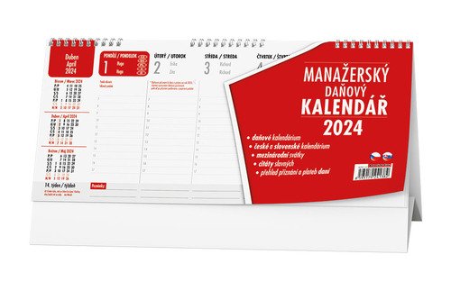 Levně Manažerský daňový kalendář 2024 - stolní kalendář