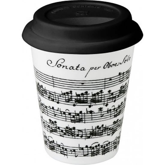 Levně Hrnek Coffee to go - Vivaldi Libretto / Bílý