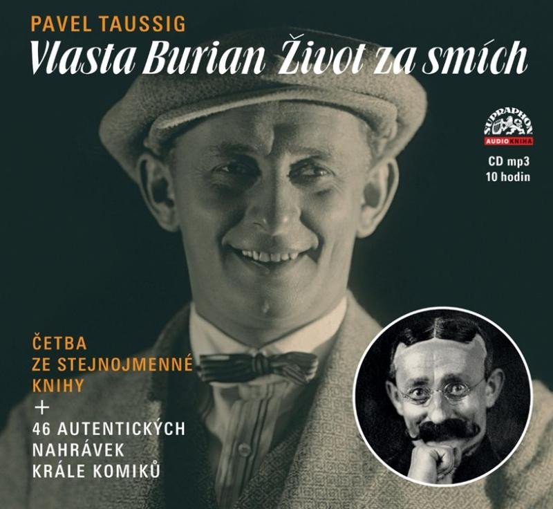 Levně Vlasta Burian - Život za smích - CDmp3 (Čtou Radúz Mácha, Václav Jílek, Vladana Brouková) - Pavel Taussig