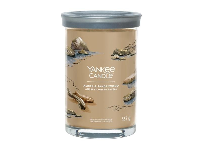 YANKEE CANDLE Amber & Sandalwood svíčka 567g / 2 knoty (Signature tumbler velký )