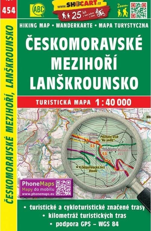 SC 454 Českomoravské mezihoří, Lanškrounsko 1:40 000