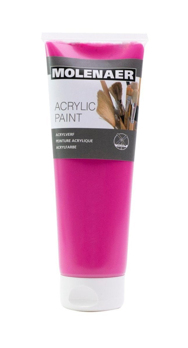 Levně Molenaer akrylová barva 250 ml - růžová