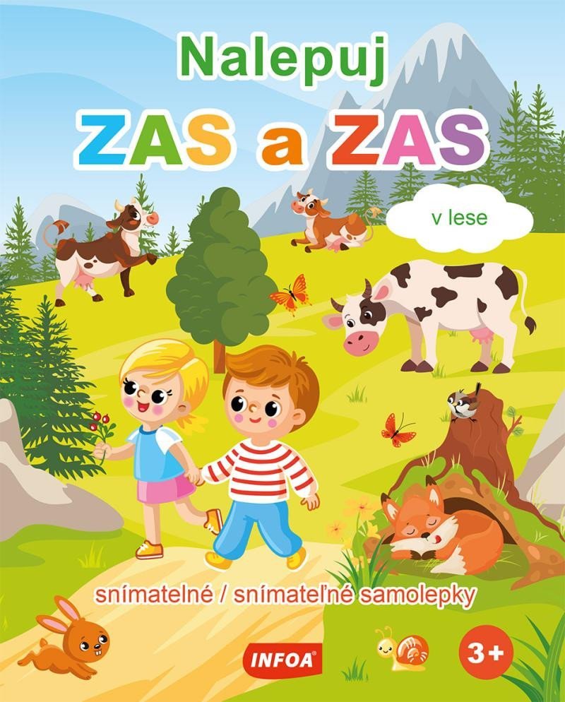 Levně Nalepuj ZAS a ZAS V lese - snímatelné / snímateľné samolepky