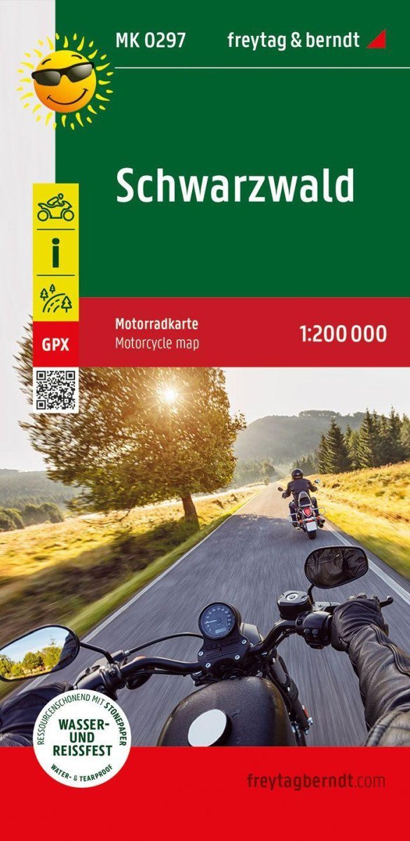 Product detail of Černý les 1:200 000 / motocyklová mapa, 1.  vydání