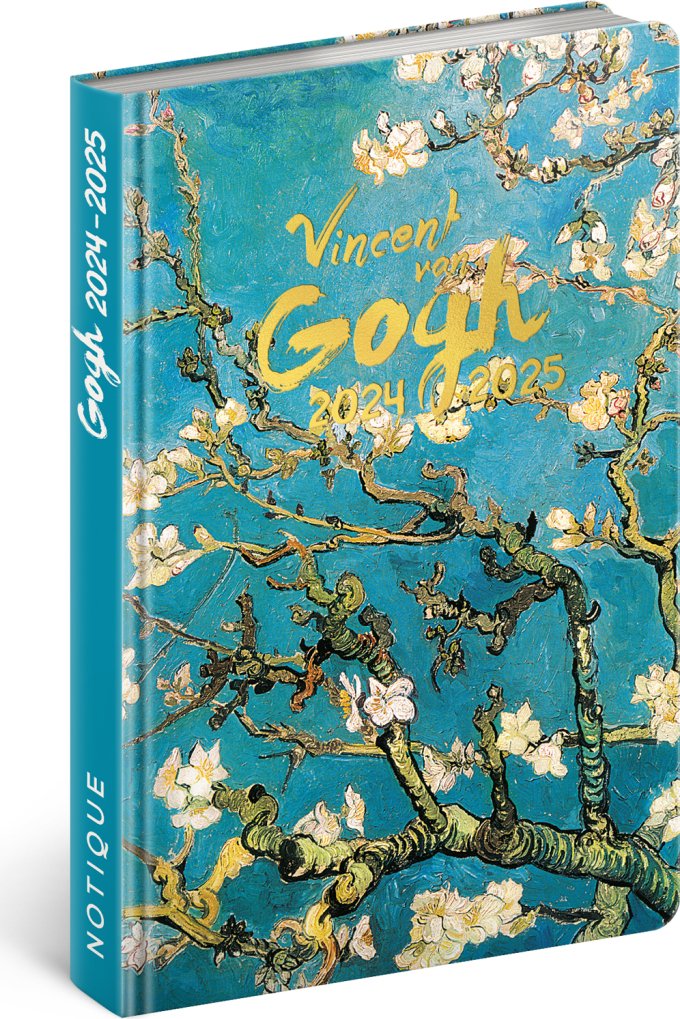 Levně Diář 18měsíční 2053/2025 Petito - Vincent van Gogh, 11 × 17 cm