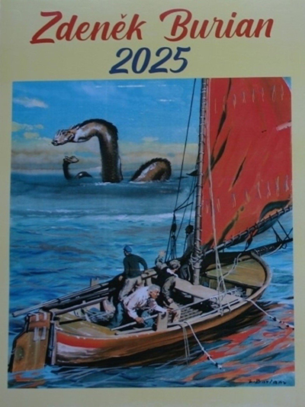 Kalendář 2025 Zdeněk Burian - nástěnný