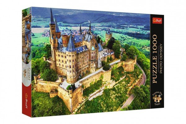 Levně Puzzle Premium Plus - Photo Odyssey:Zámek Hohenzollern, Německo 1000 dílků 68,3x48cm v krab 40x27cm