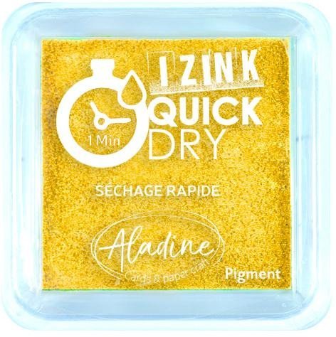 Levně Razítkovací polštářek IZINK Quick Dry rychleschnoucí - žlutý
