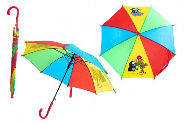 Levně Deštník Krtek mechanický 2 obrázky 57x8cm