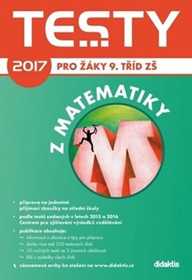 Levně Testy 2017 z matematiky pro žáky 9. tříd ZŠ - P. Pupík