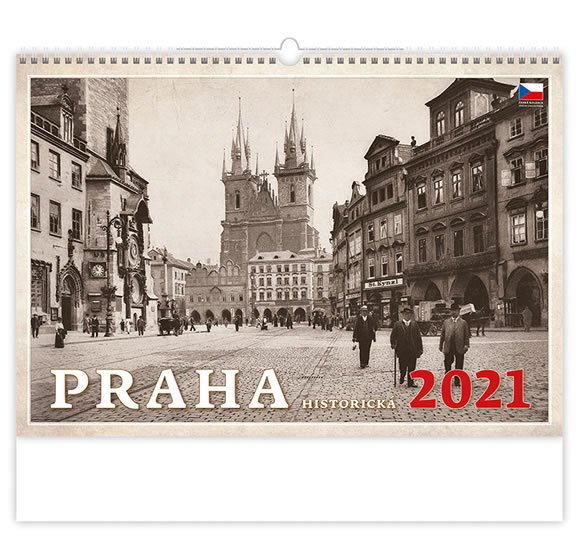 Kalendář 2021 nástěnný: Praha historická, 450x315