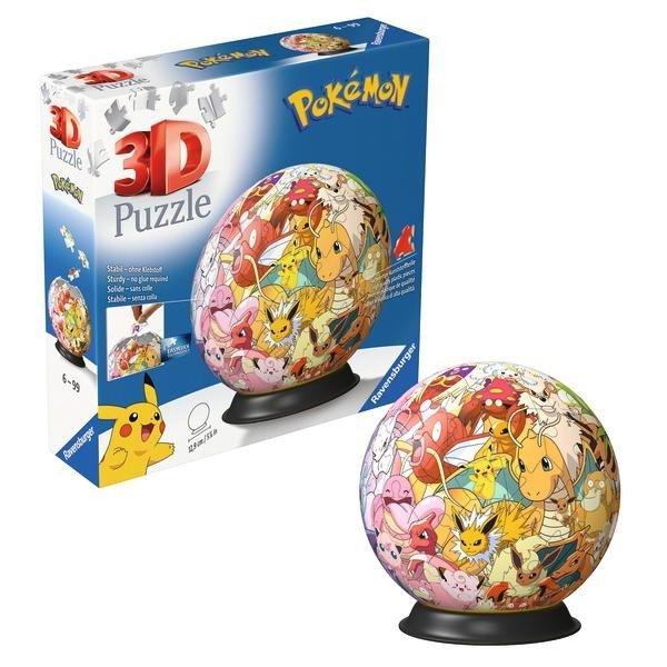 Levně 3D Puzzle-Ball: Pokémon (Kanto) 72 dílků