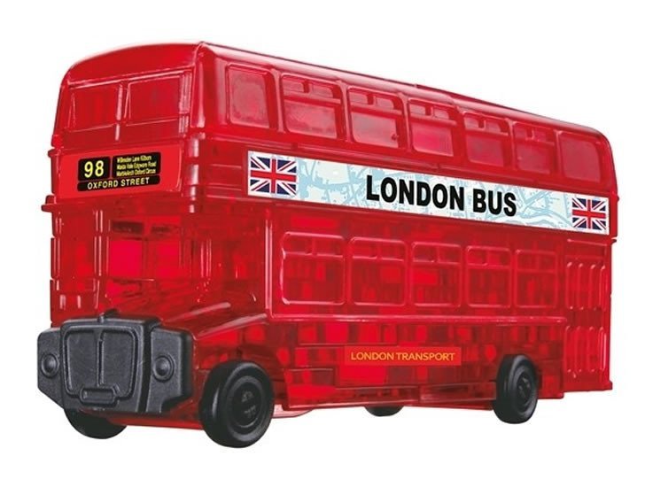 Levně 3D Crystal puzzle Londýnský autobus / 53 dílků