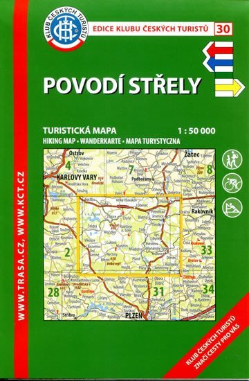 Levně KČT 30 Povodí Střely 1:50 000 Turistická mapa, 6. vydání