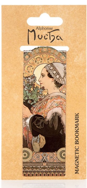 Levně Magnetická záložka Alfons Mucha – Thistle