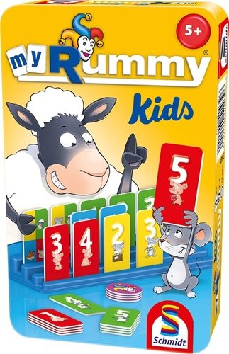 Levně Dětská hra MyRummy Kids v plechové krabičce