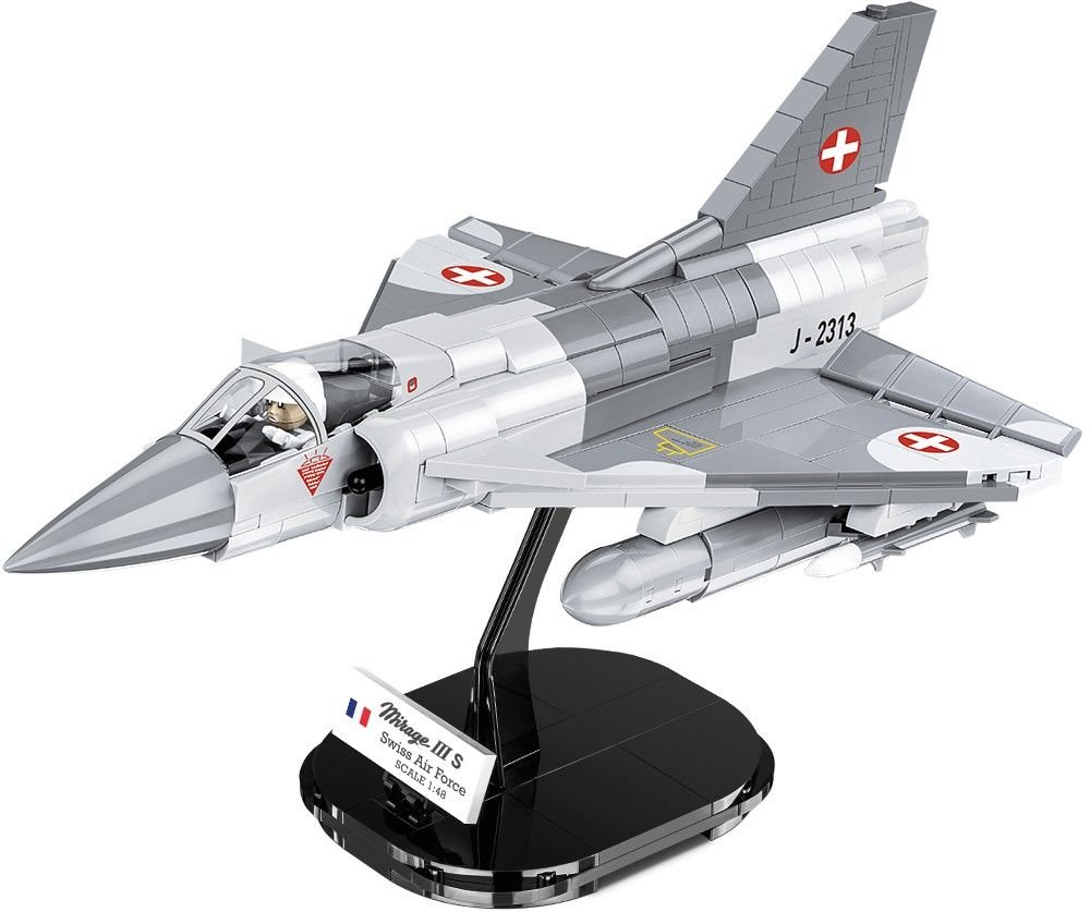 Levně COBI 5827 Cold War Mirage III RS Swiss Air Force, 1:48, 465 k