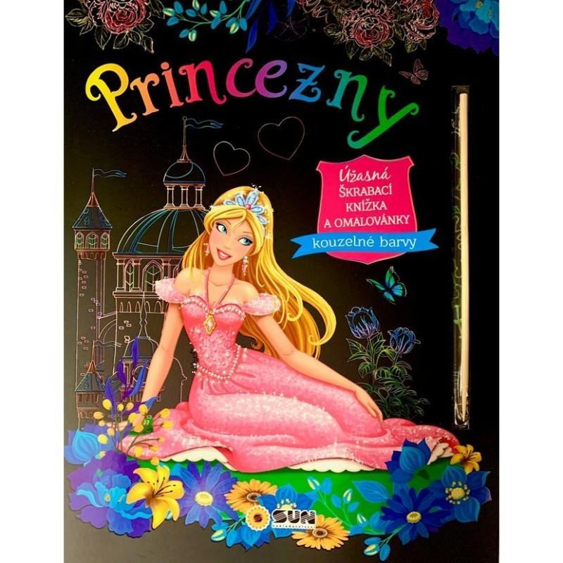 Levně Princezny - Úžasná škrábací knižka a omalovánky
