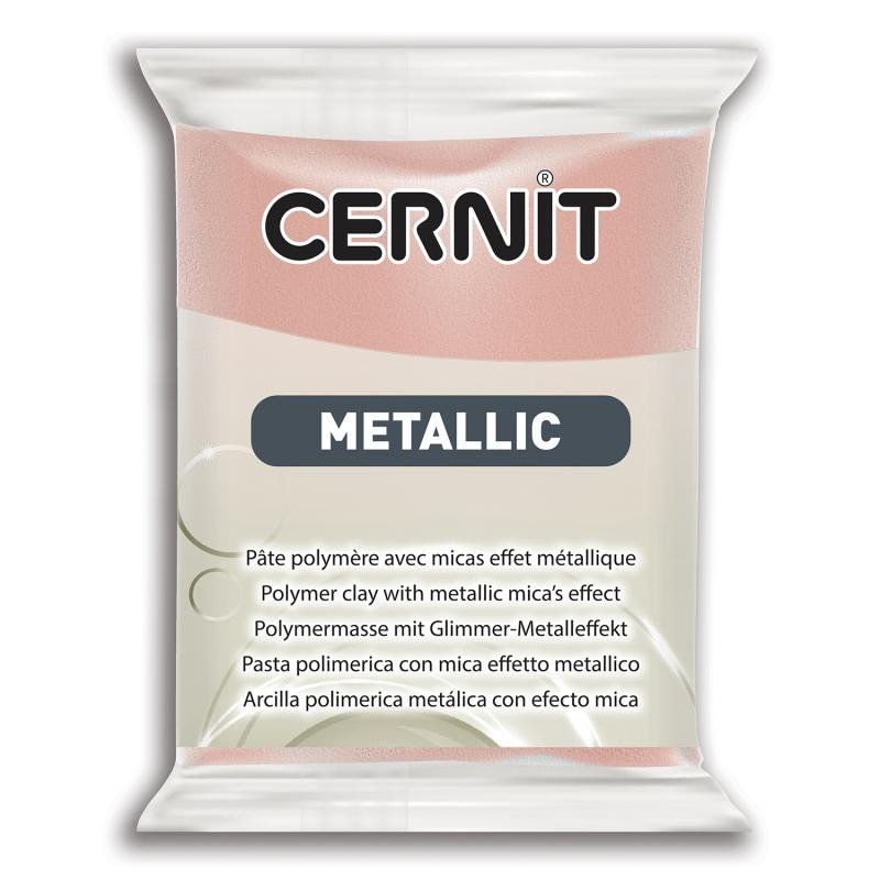 Levně CERNIT METALLIC 56g - zlatá růžová