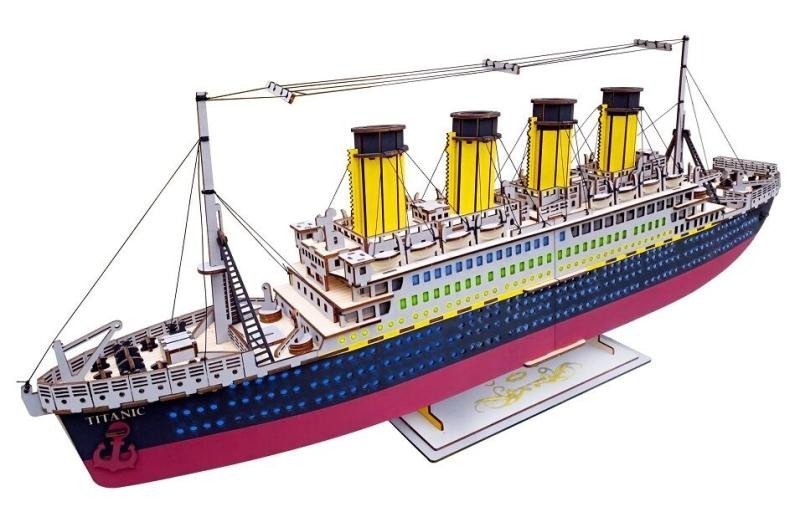 Levně 3D dřevěné puzzle - Titanic