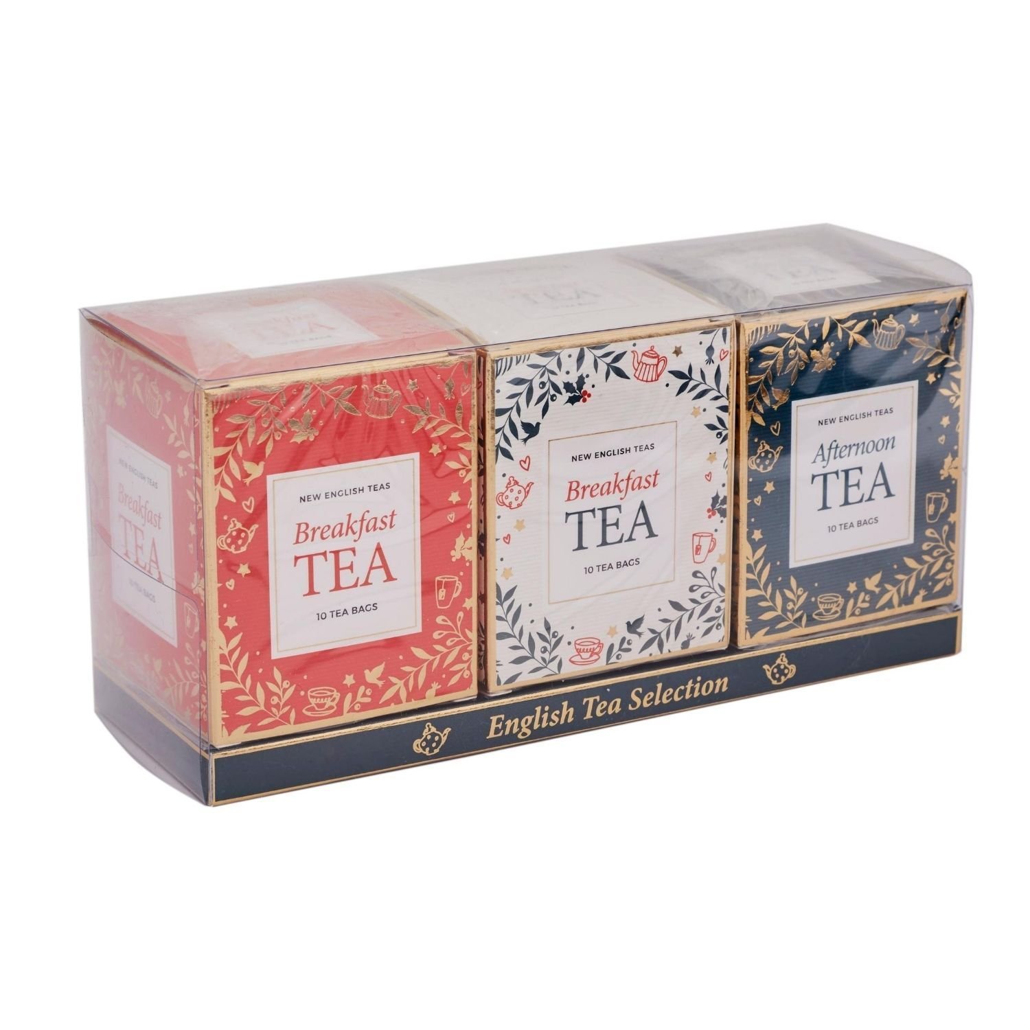 New English Teas čaj krabička PC15, set 3x10 sáčků (3x20g), PREMIUN 3 PACK, NET