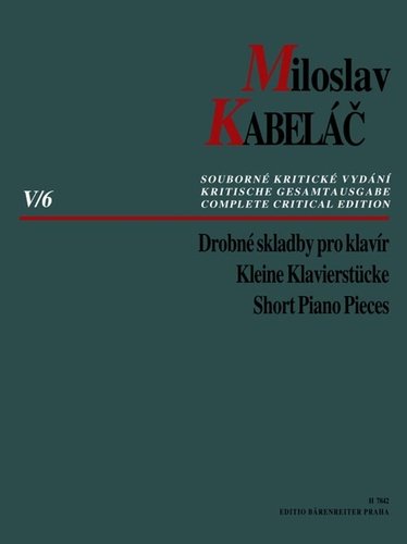 Levně Drobné skladby pro klavír - Miloslav Kabeláč