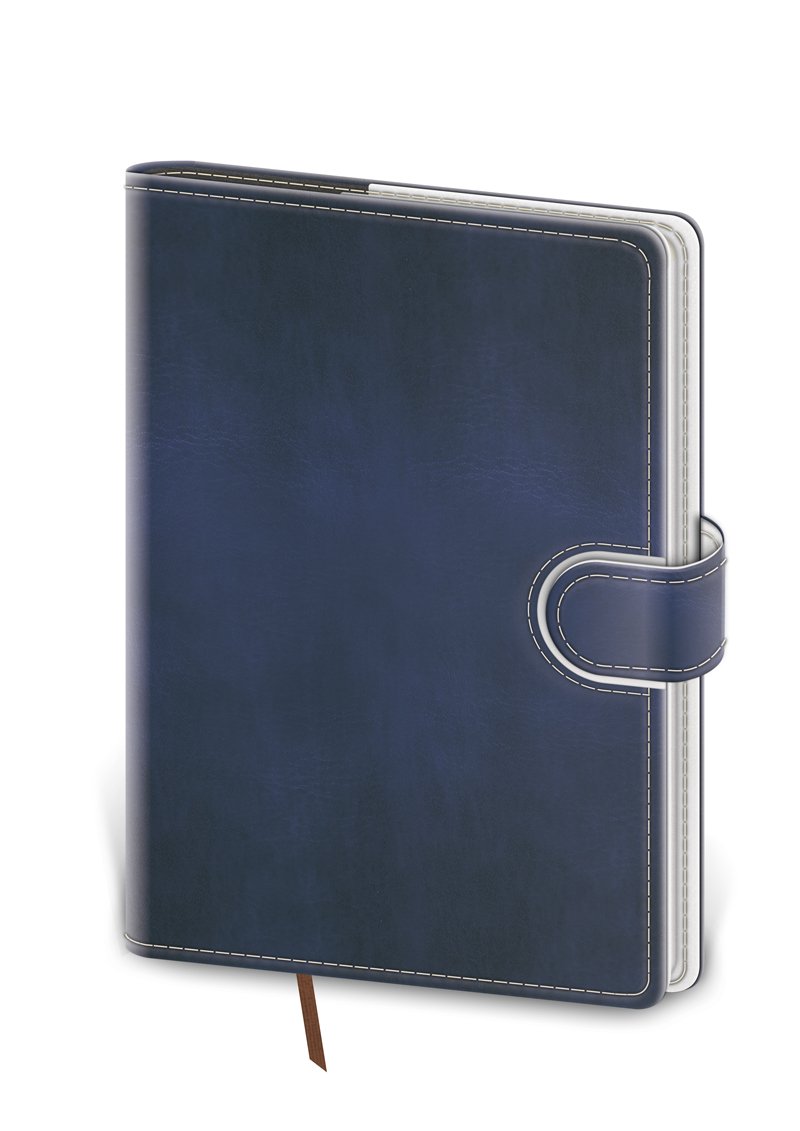 Levně Zápisník Flip A5 modro/bílá tečkovaný