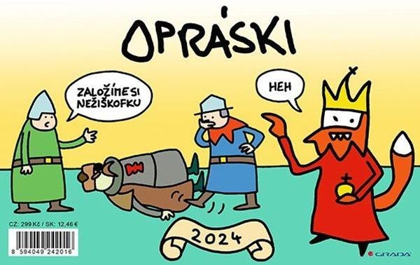 Levně Opráski - Kalendář 2024 stolní - jaz