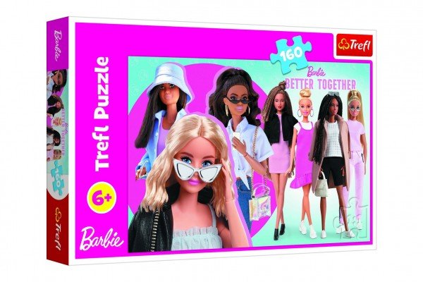 Levně Puzzle Barbie a její svět 41x27,5cm 160 dílků v krabici 29x19x4cm