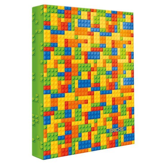Levně Pořadač 4-kroužkový A4 Colour bricks