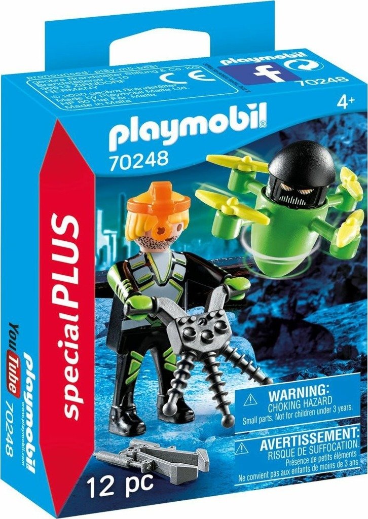 Levně Playmobil Agent s dronem - Hermanex