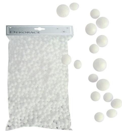 Levně Kuličky z polystyrenu 15g - bílé 2 mm